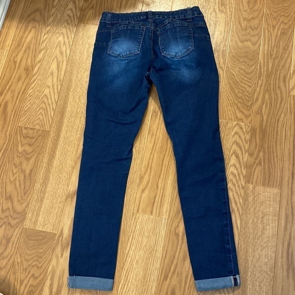 WAX Jean Teen  Girls Distressed Blue Jeans (Size 7) - Picture 3 of 9